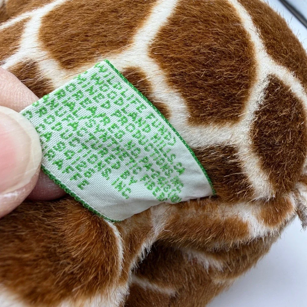 WWF World Wildlife Fund Plush Giraffe Stuffed Animal nursery toyVTG Aurora